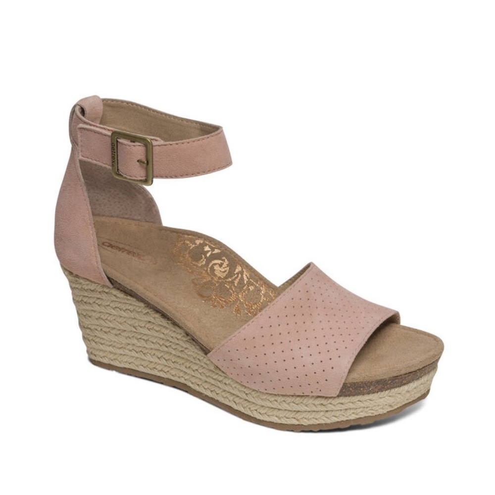 Miley Ankle Strap Espadrille Wedge